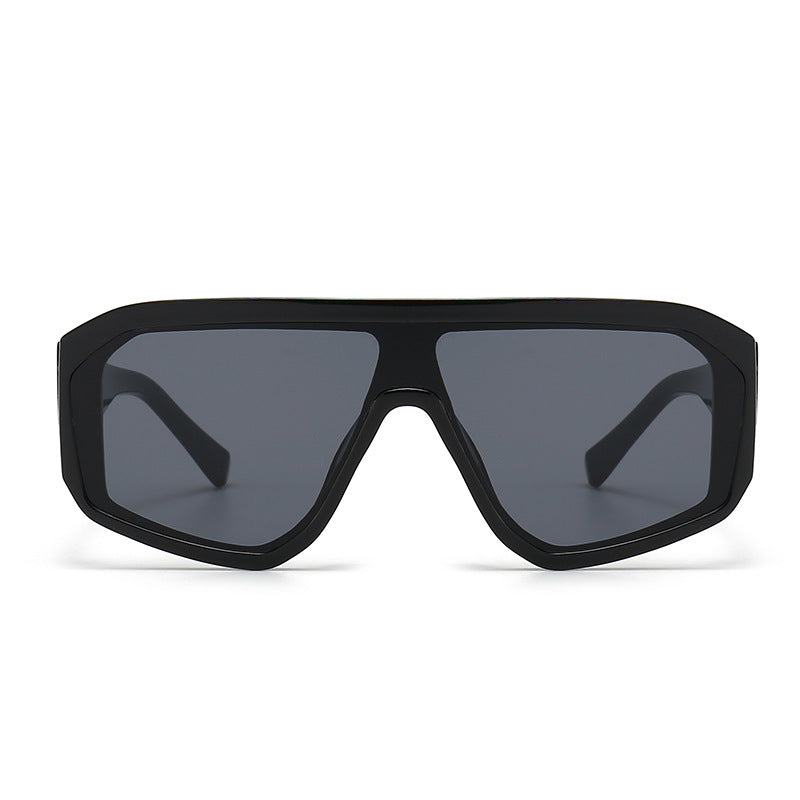 Herren Futuristische Übergroße Schild Sonnenbrille Brehn