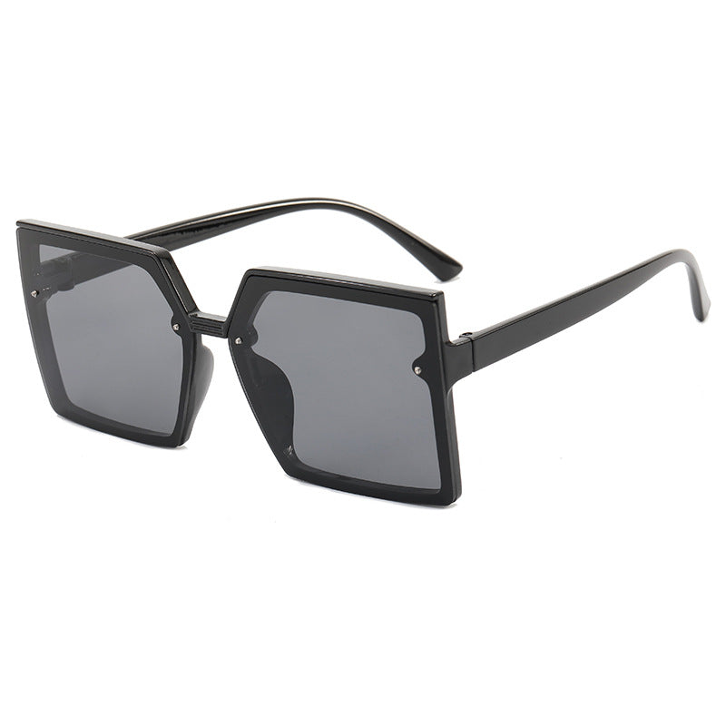 Damen modische Oversized-Sonnenbrille mit geometrischem Design Brehn