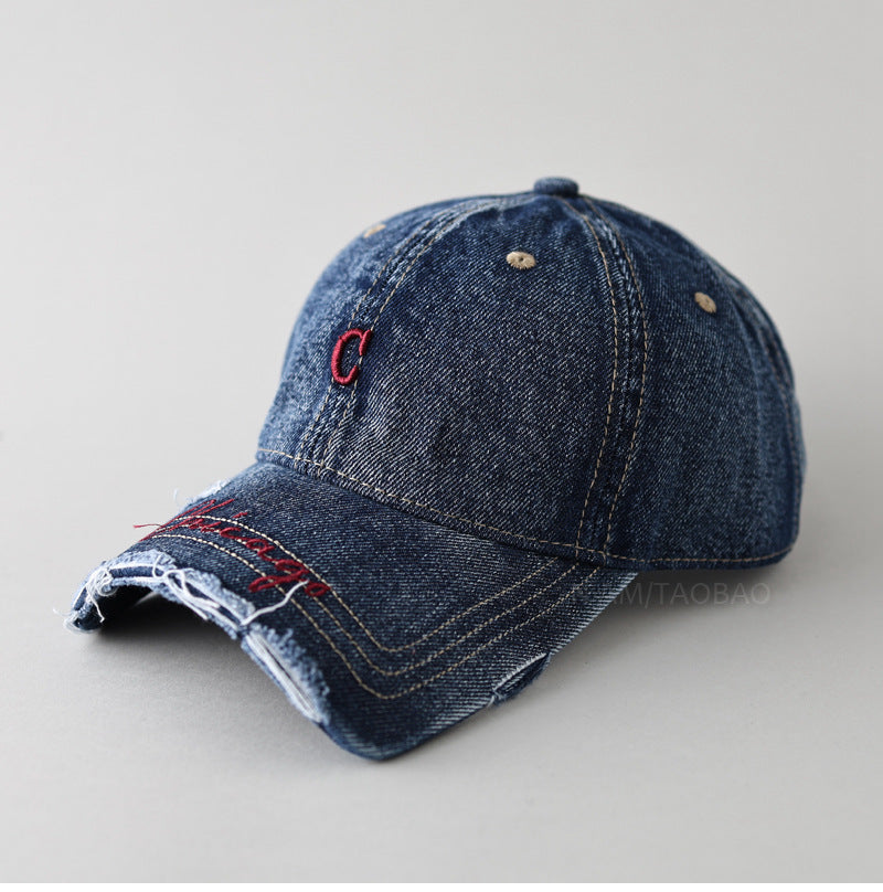 Herren Casual Distressed Baseball Cap Brehn