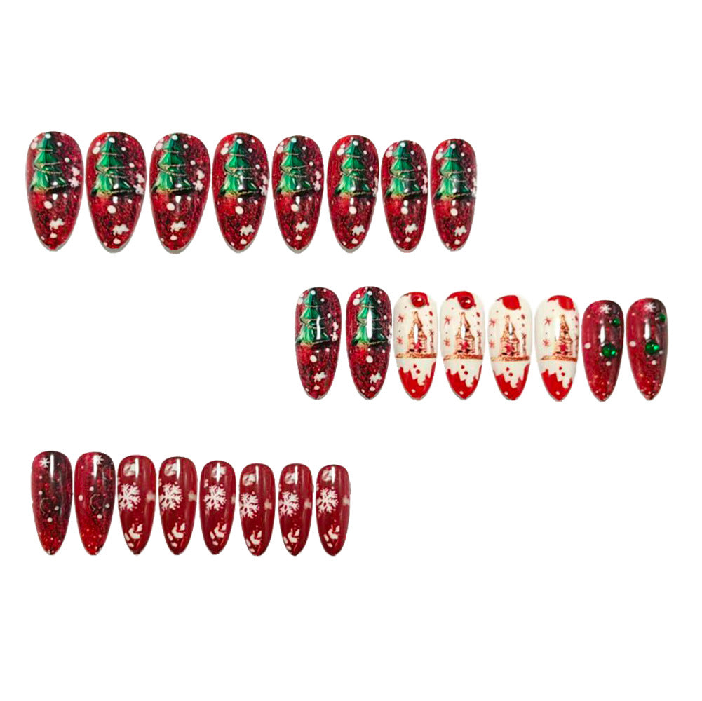 Festliche Kunstnägel mit Winterlichem Motiv Brehn