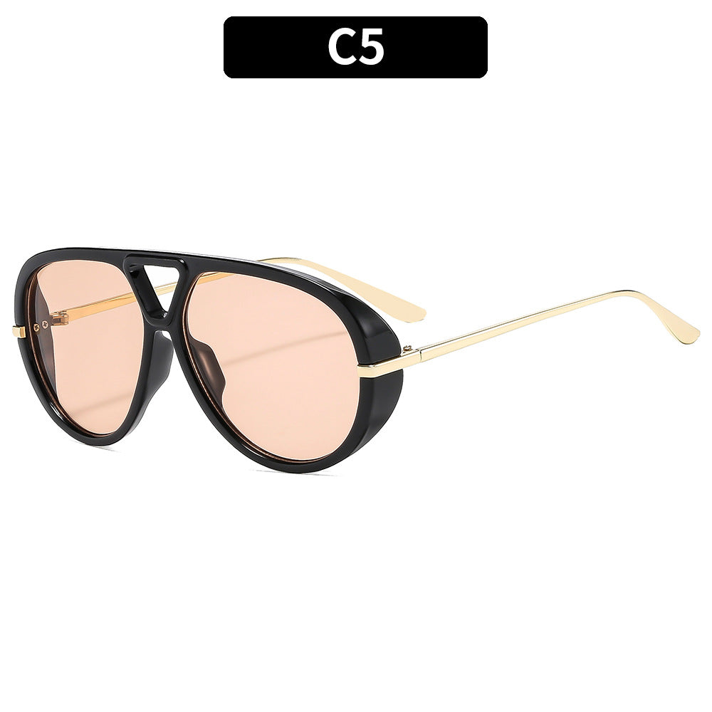 Oversized Pilotenbrille mit Verlaufsgläsern