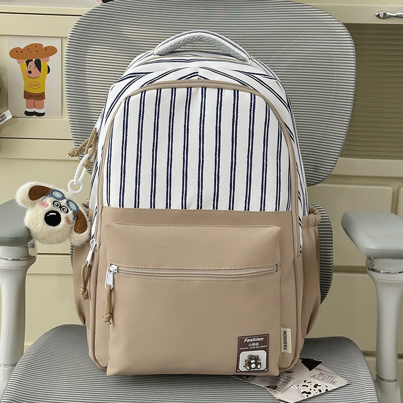 Stylischer moderner gestreifter Rucksack