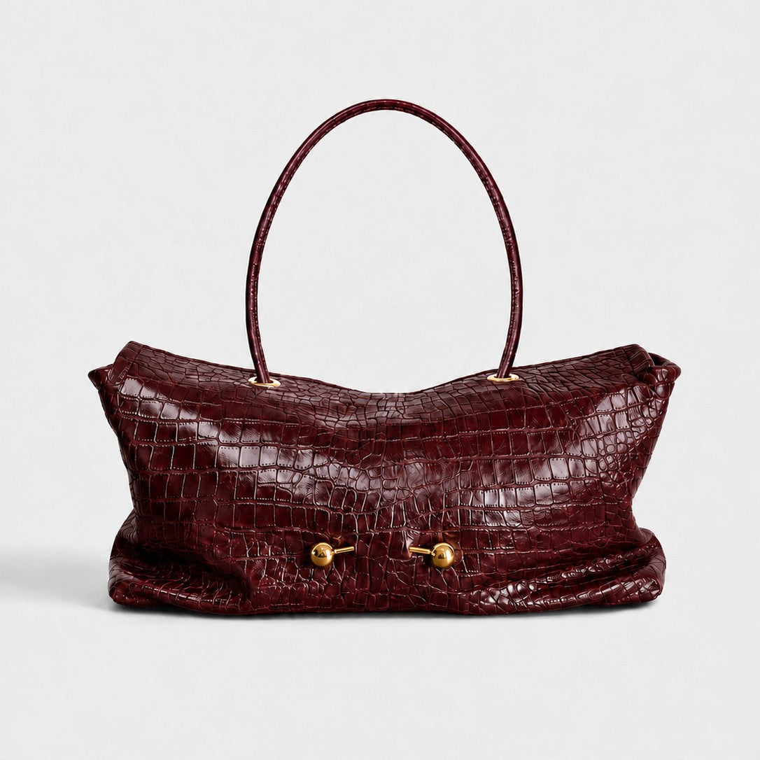 Krokodilhaut-Handtasche