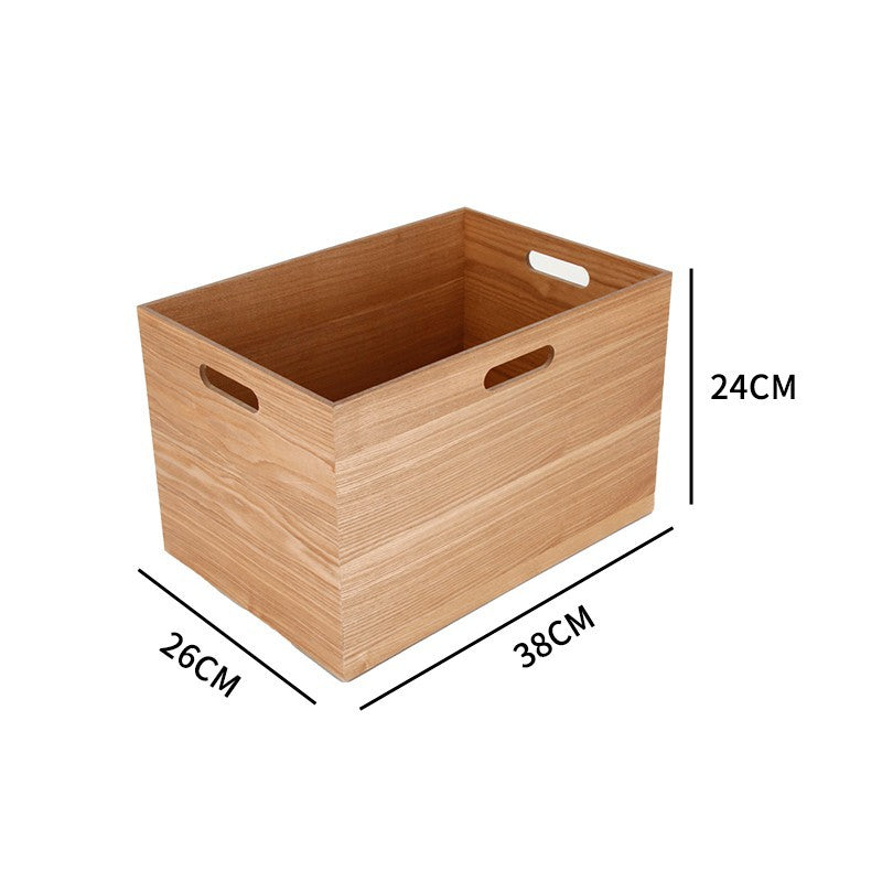 Organischer Aufbewahrungskorb aus Holz