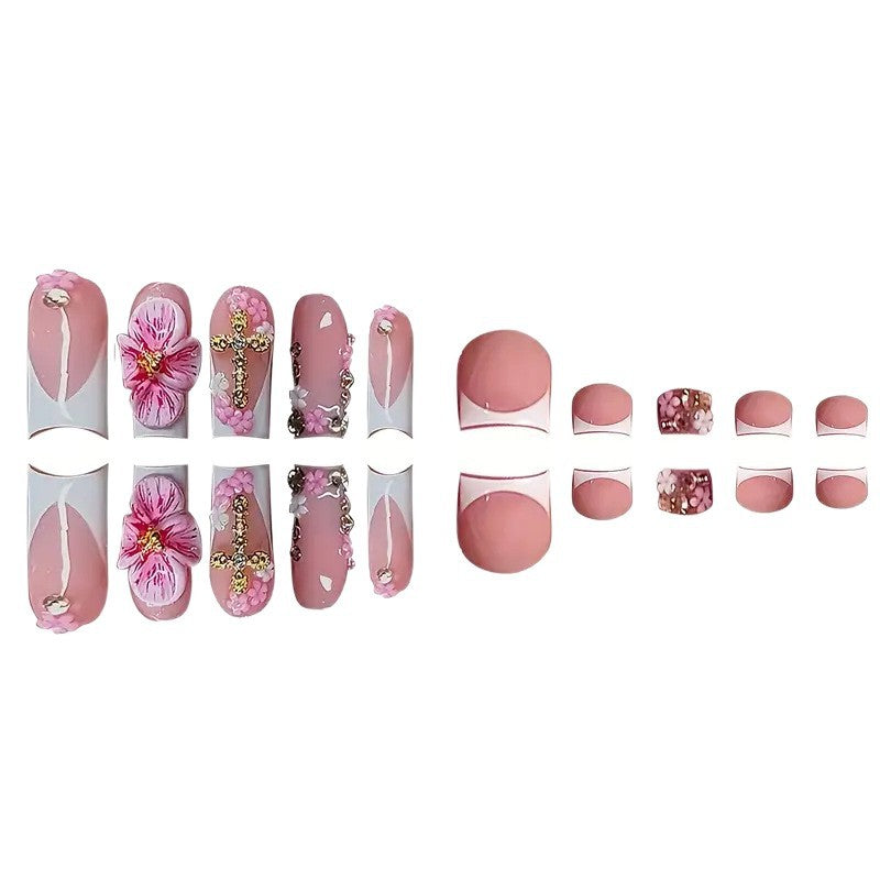 Florales Themen Press-On Nagelset Brehn