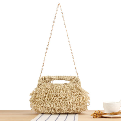 Handtasche mit Verspieltem Fransen-Design Brehn