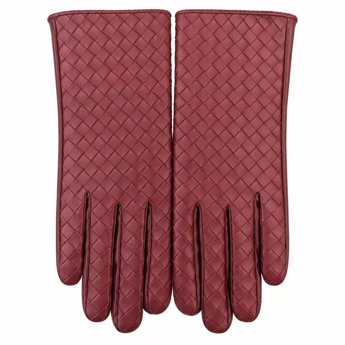 Premium Woven Leather Gloves Brehn