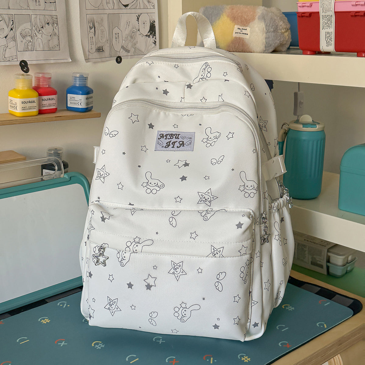 Stylischer Grafikdruck-Rucksack Brehn