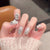 Elegante mit Strass verzierte Press-On Nagelset Brehn