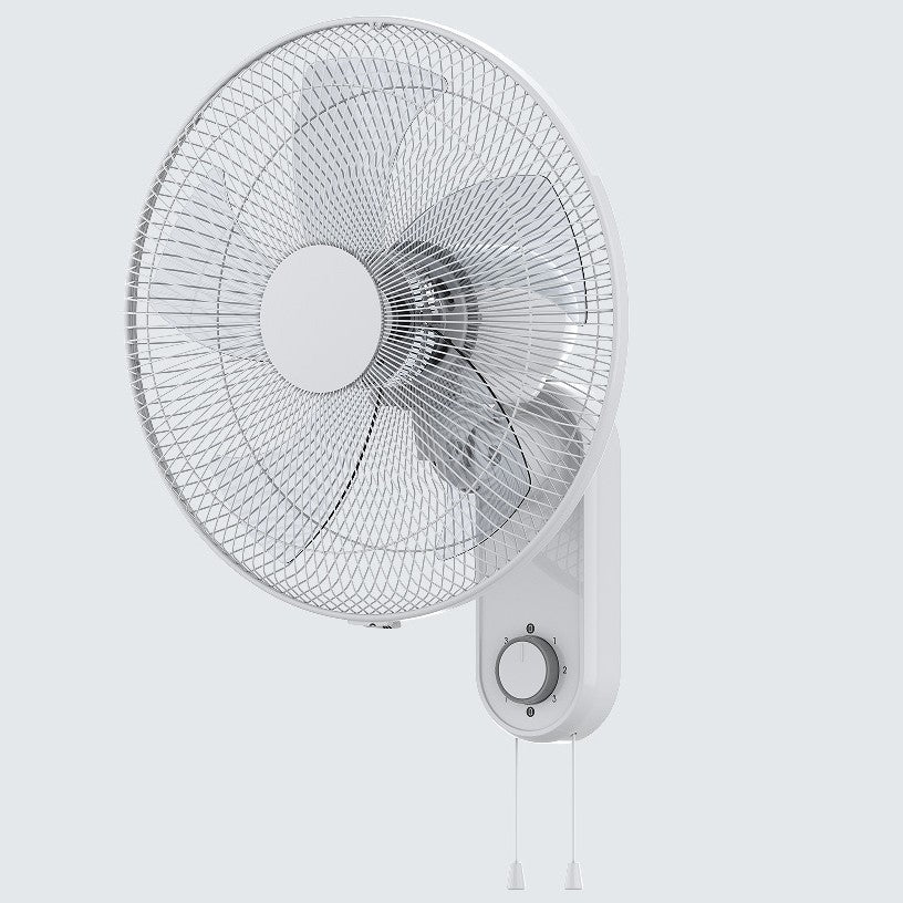 Unisex Nan oscillierender wandmontierter elektrischer Ventilator mit Drehregler und doppelten Zugschaltern Brehn