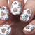 Saisonale Kürbis-Themen-Nagelkunst Brehn