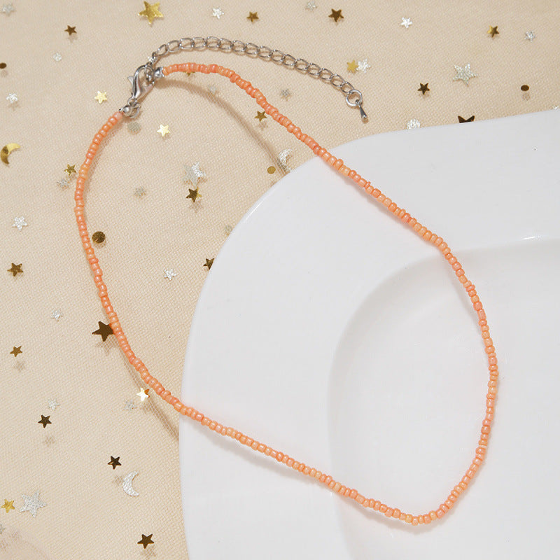 Handgefertigtes Perlen Choker Halsband Brehn