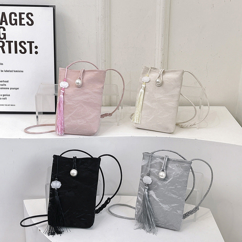 Elegante Texturierte Mini Crossbody Tasche Brehn