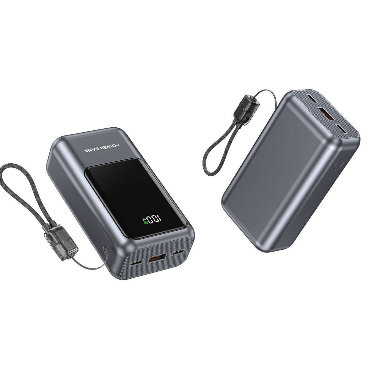 Tragbare Powerbank mit Digitaler Ladeanzeige und Kompaktem Design Brehn