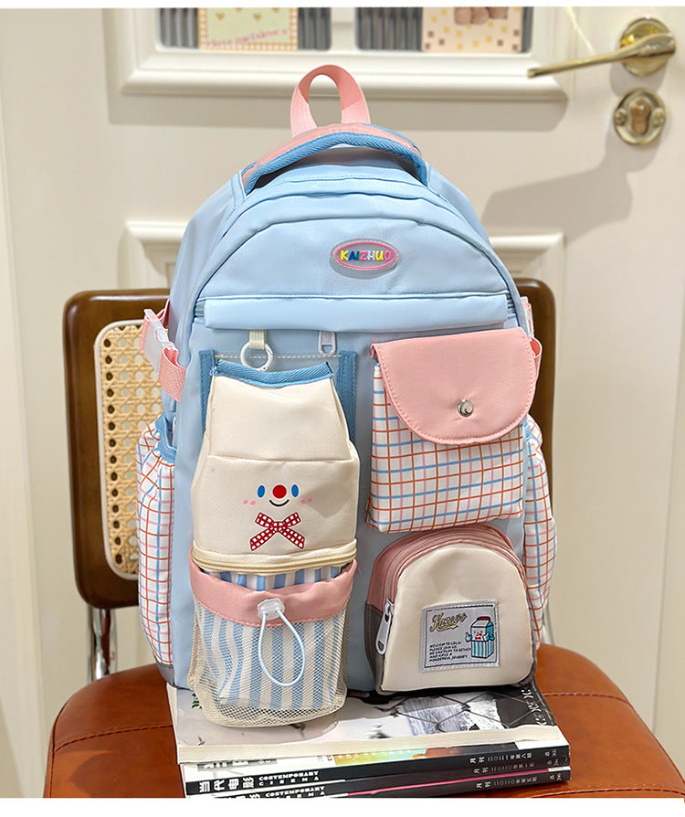 Kinderspieler multifunktionaler Schulrucksack mit mehreren Fächern