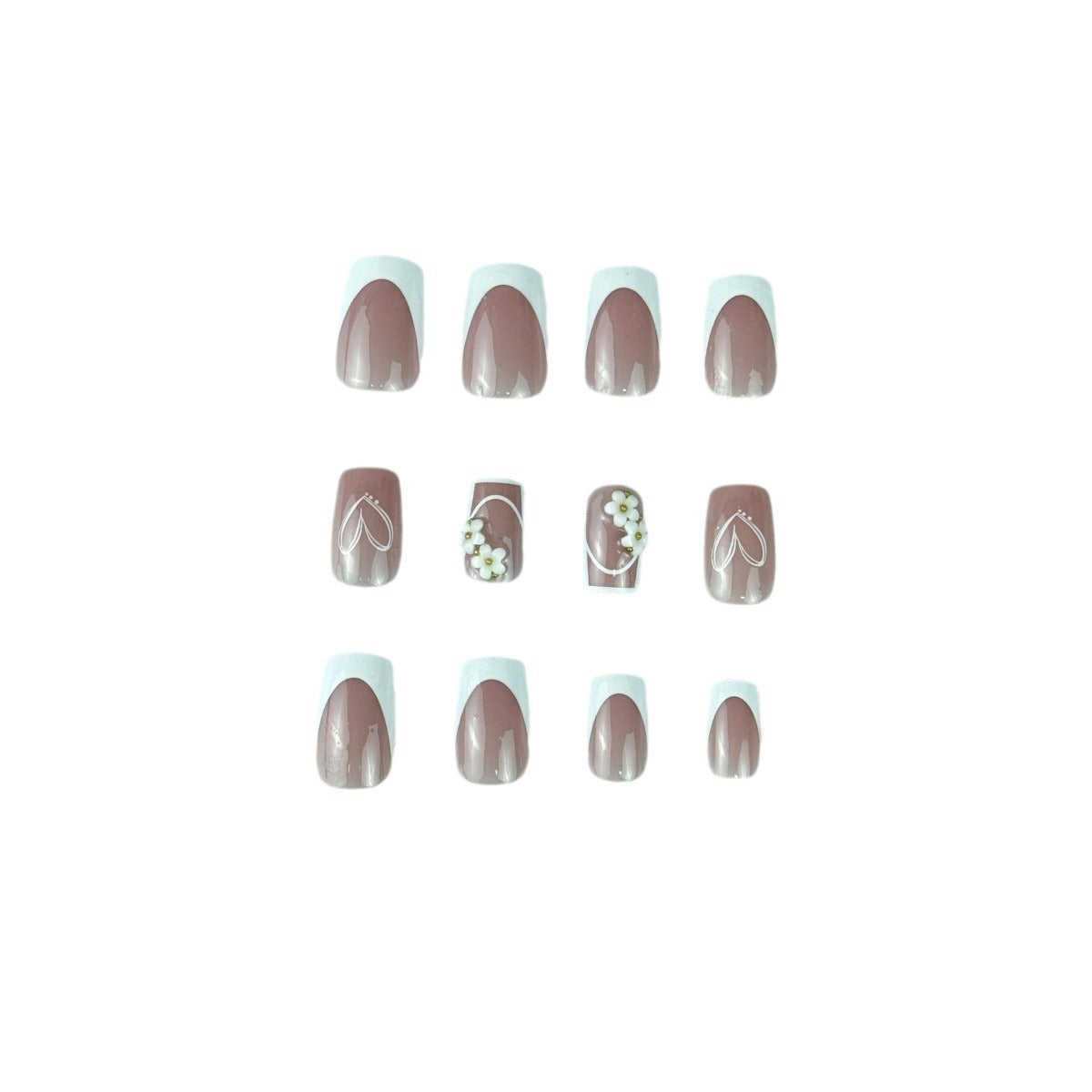 Dekoratives Aufklebe-Nageldesign Brehn