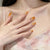 Blumiger Ombre Press-On Nagelset Brehn
