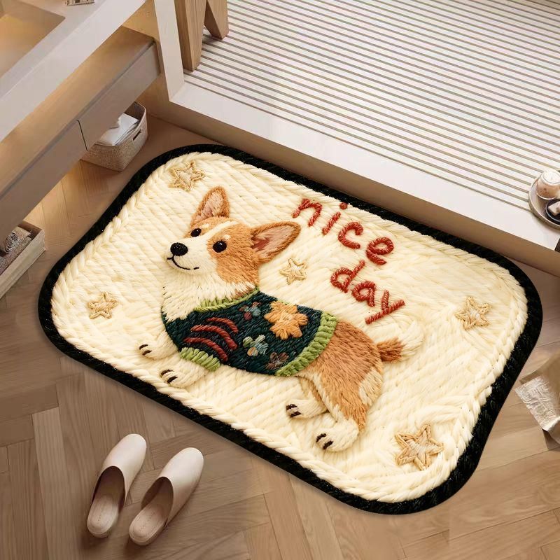 Dekorative hundethemed Badematte Brehn