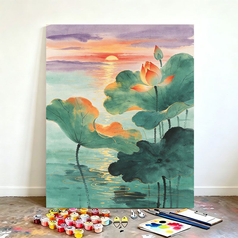 Aquarell Lotus Kunst Malset Brehn