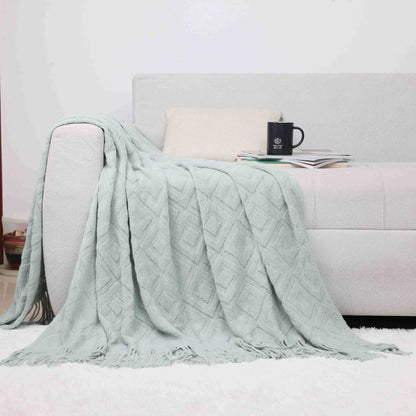 Gemütliche Strickdecke Brehn