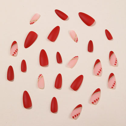 Heart-Accent Stiletto-Nagelkunst Brehn