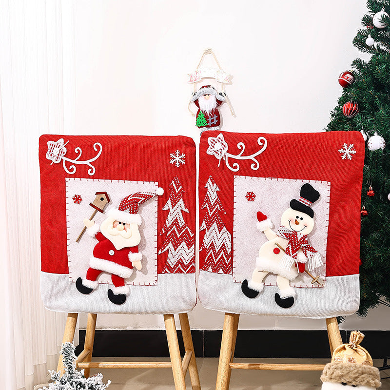 Festliche Stuhlüberzüge mit Weihnachtsmotiv Brehn