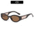 Modische Retro Ovalrahmen-Sonnenbrille