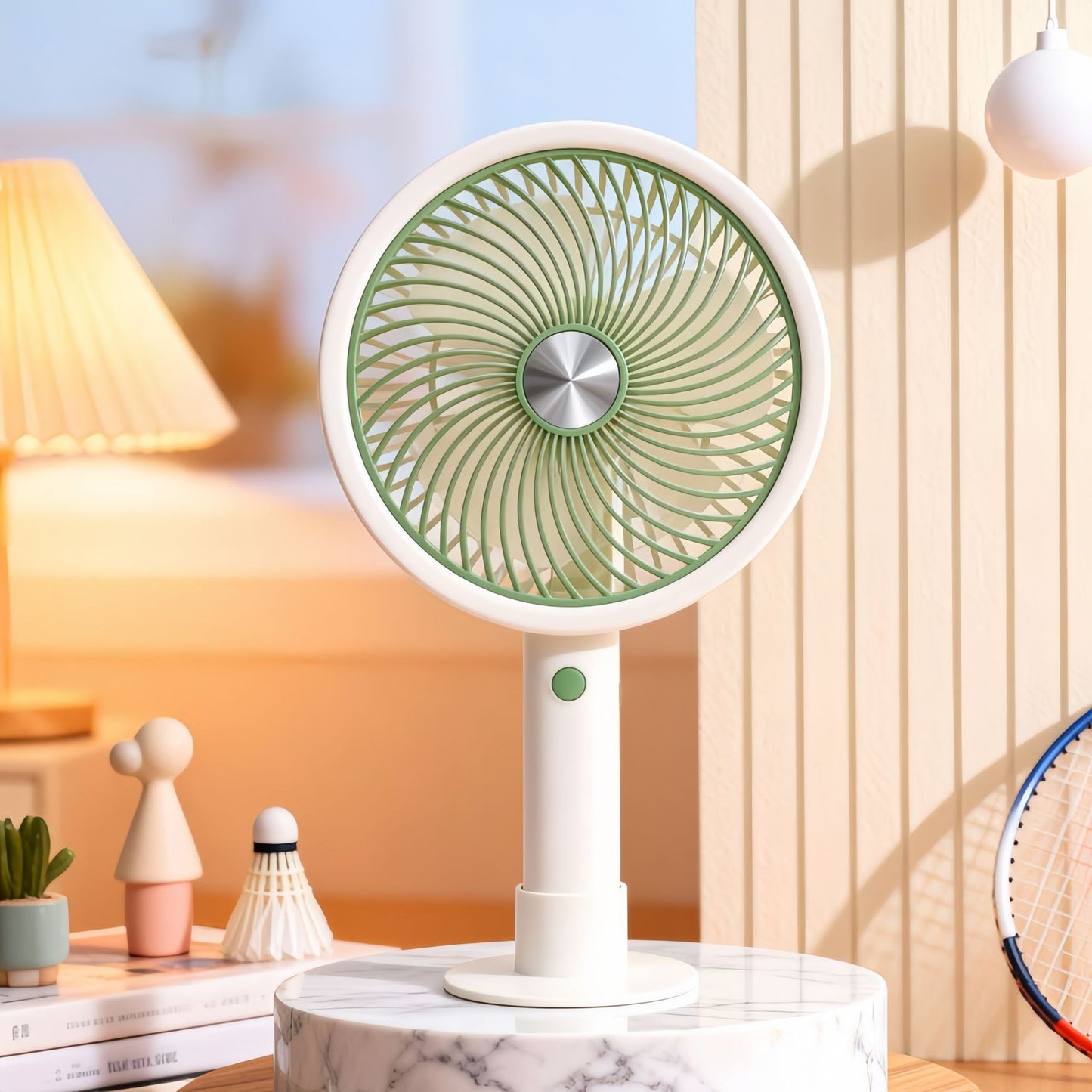 Damen Tragbarer Tischventilator mit flexiblem Neigungswinkel und USB-Anschluss Brehn