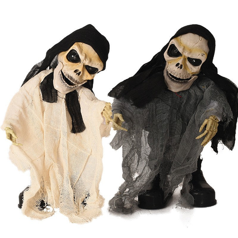 Spooky Animierte Halloween Skelett Dekoration Brehn