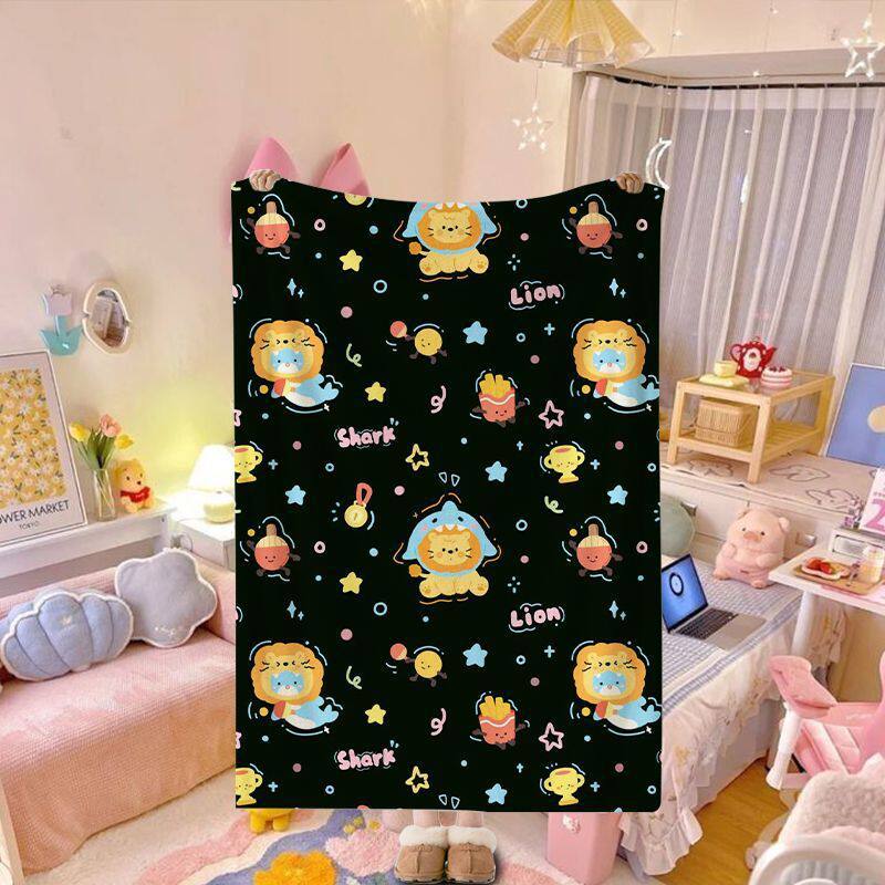 Künstlerischer Obstprint Fleece-Decke