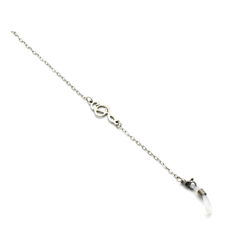 Künstlerische Silber Brille Kette Brehn