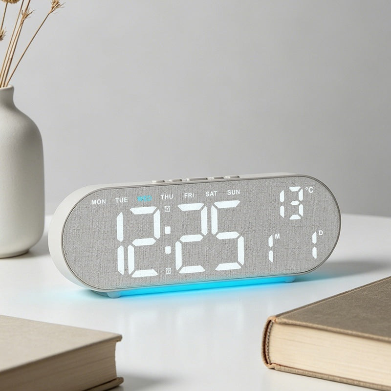 Digitaler Wecker mit Multifunktionalem Led-Display und Integrierter Thermometerfunktion Brehn
