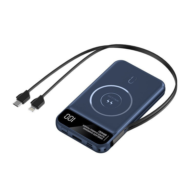 Kabellose Powerbank mit Innovativer Schnellladefunktion und Digitaler Anzeige Brehn