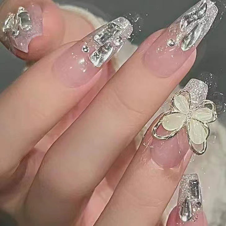 Funkelndes Strass-Kunstnagel-Set Brehn