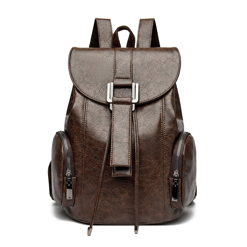 Retro-Chic Vegan Leder Rucksack Brehn