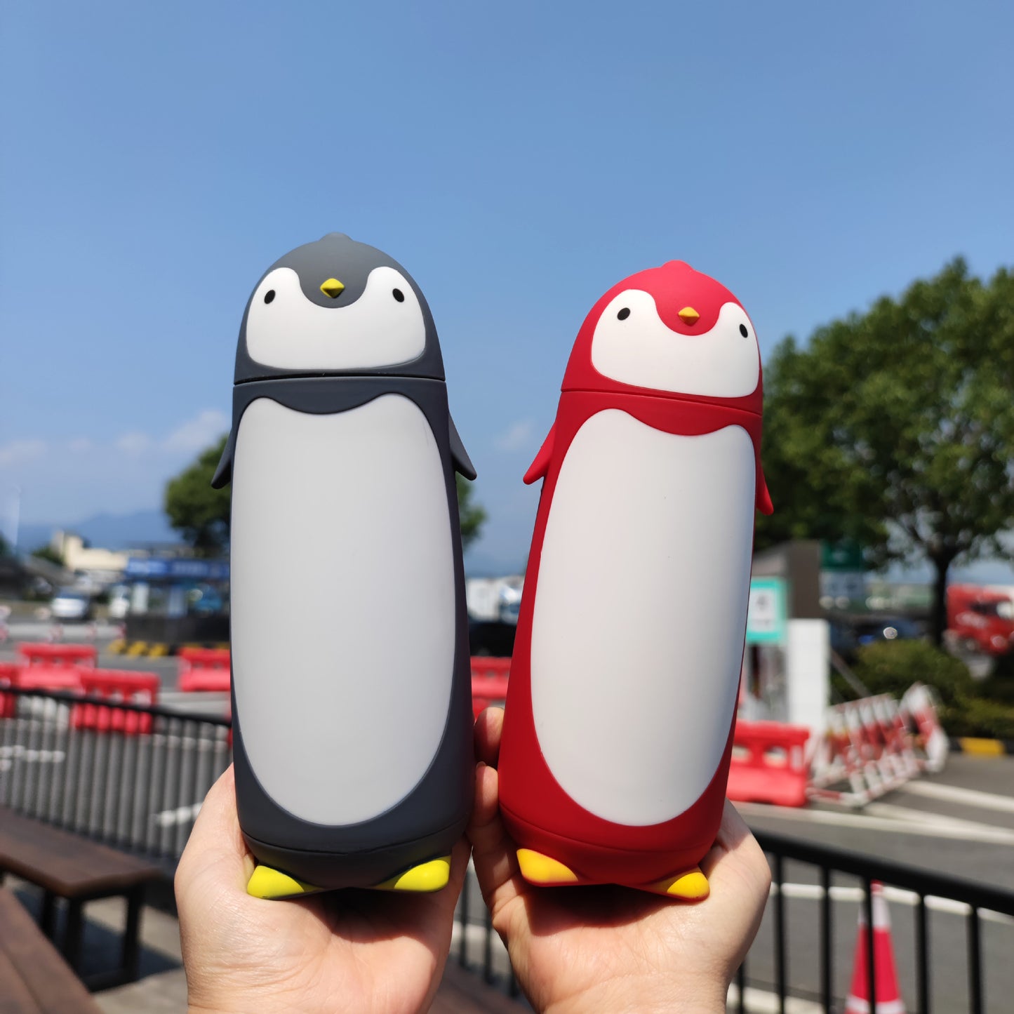 Damen kreative Trinkflasche im Pinguin-Design Brehn