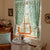 Floral Print Transparente Fenstervorhänge
