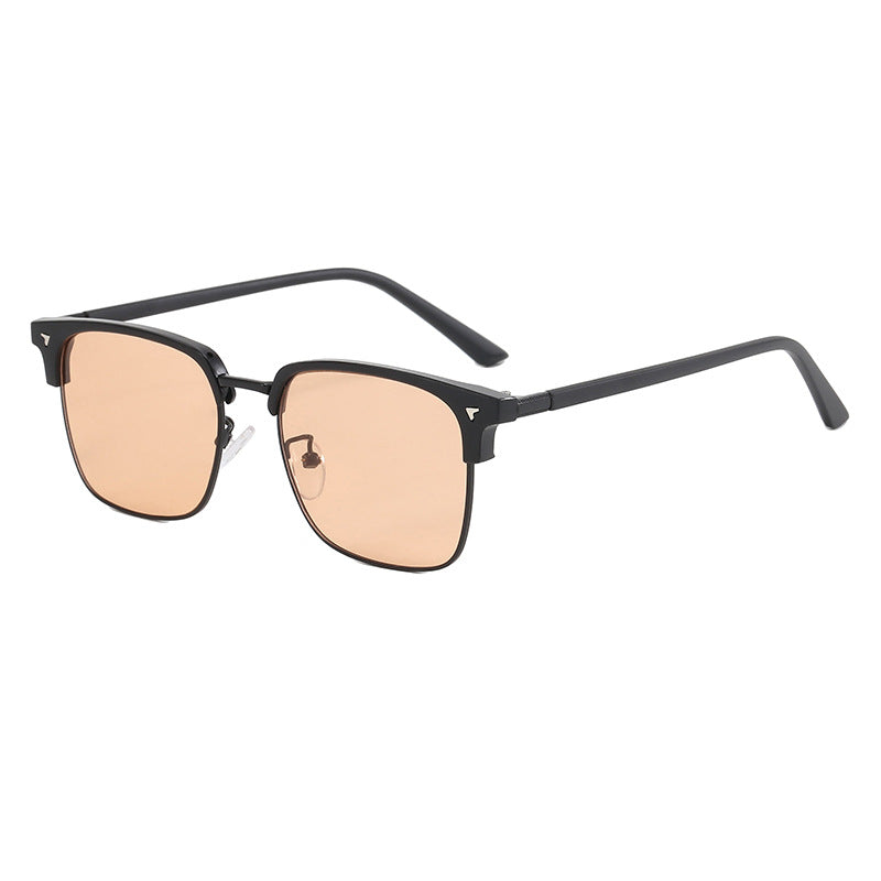 Damen elegante quadratische Brille mit leichtem Metallrahmen Brehn