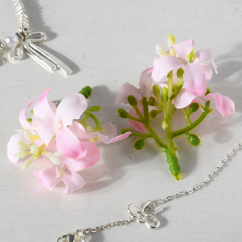 Florale Haarklammer