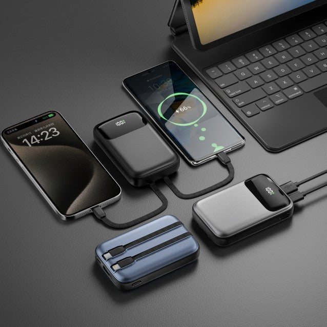 Kompakte Powerbank mit Intelligenter Led-Anzeige Brehn