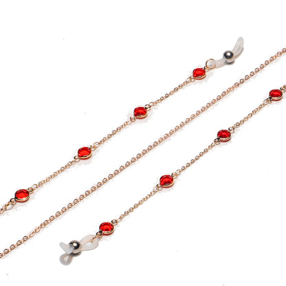 Elegante Edelstein Brillen Kette Brehn