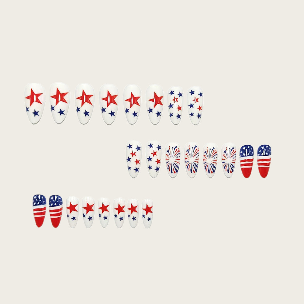 Kunstnägel mit Patriotischen Designs Brehn