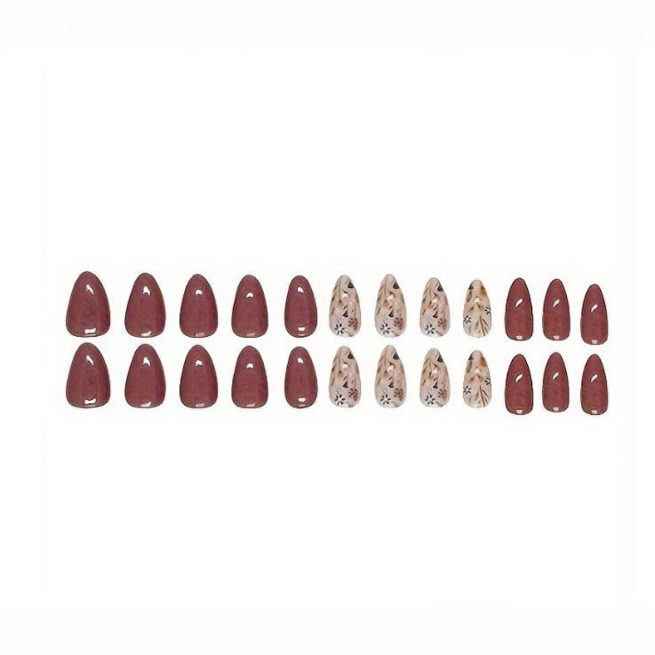 Blumenverziertes Nagelkunst-Set Brehn