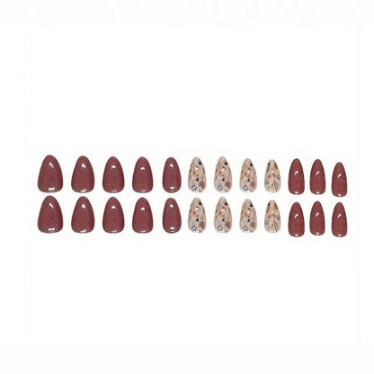 Blumenverziertes Nagelkunst-Set Brehn