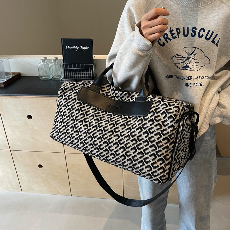 Elegante gemusterte Reise-Duffle Brehn