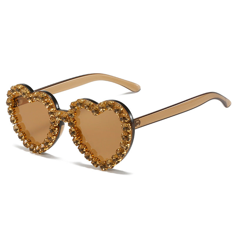 Herzförmige Glamour Sonnenbrille Brehn