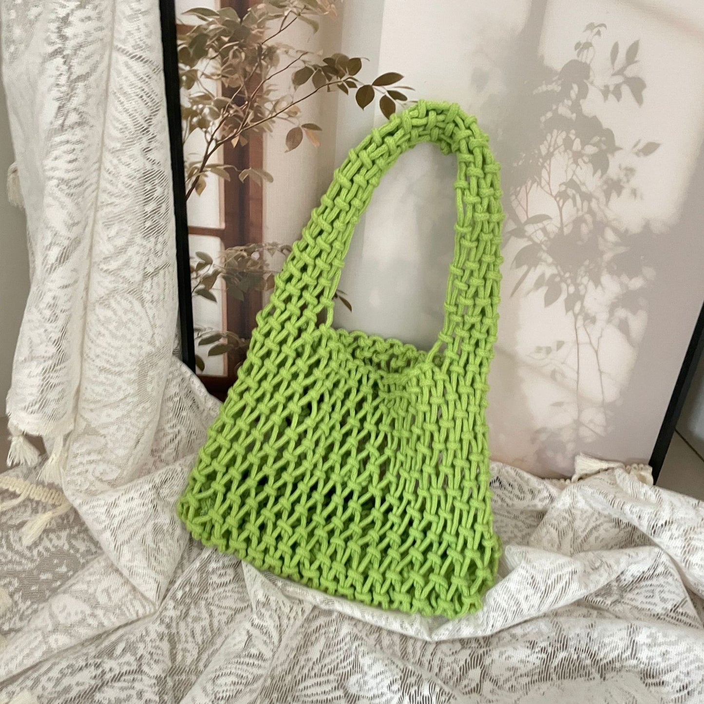Handgeknüpfte Tragetasche Im Modernen Design Brehn