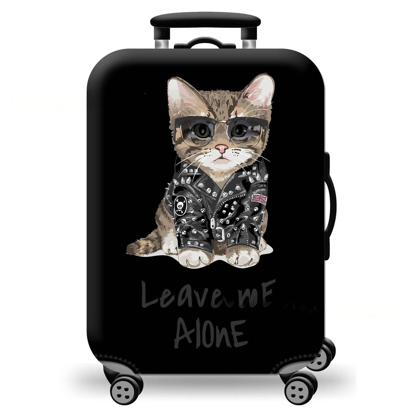Unisex Hartschalenreisekoffer mit verspieltem Katzenmotiv Brehn