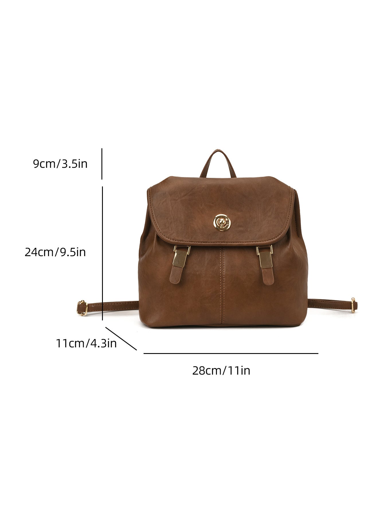 Vintage-inspirierter Leder-Rucksack Brehn