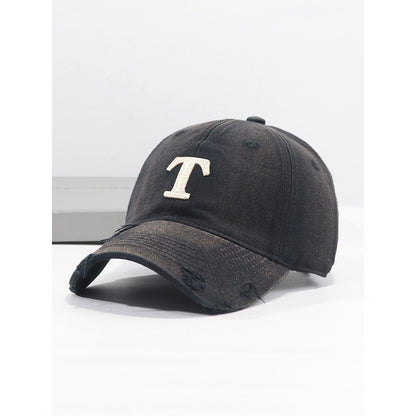 Herren Distressed Denim Cap Brehn